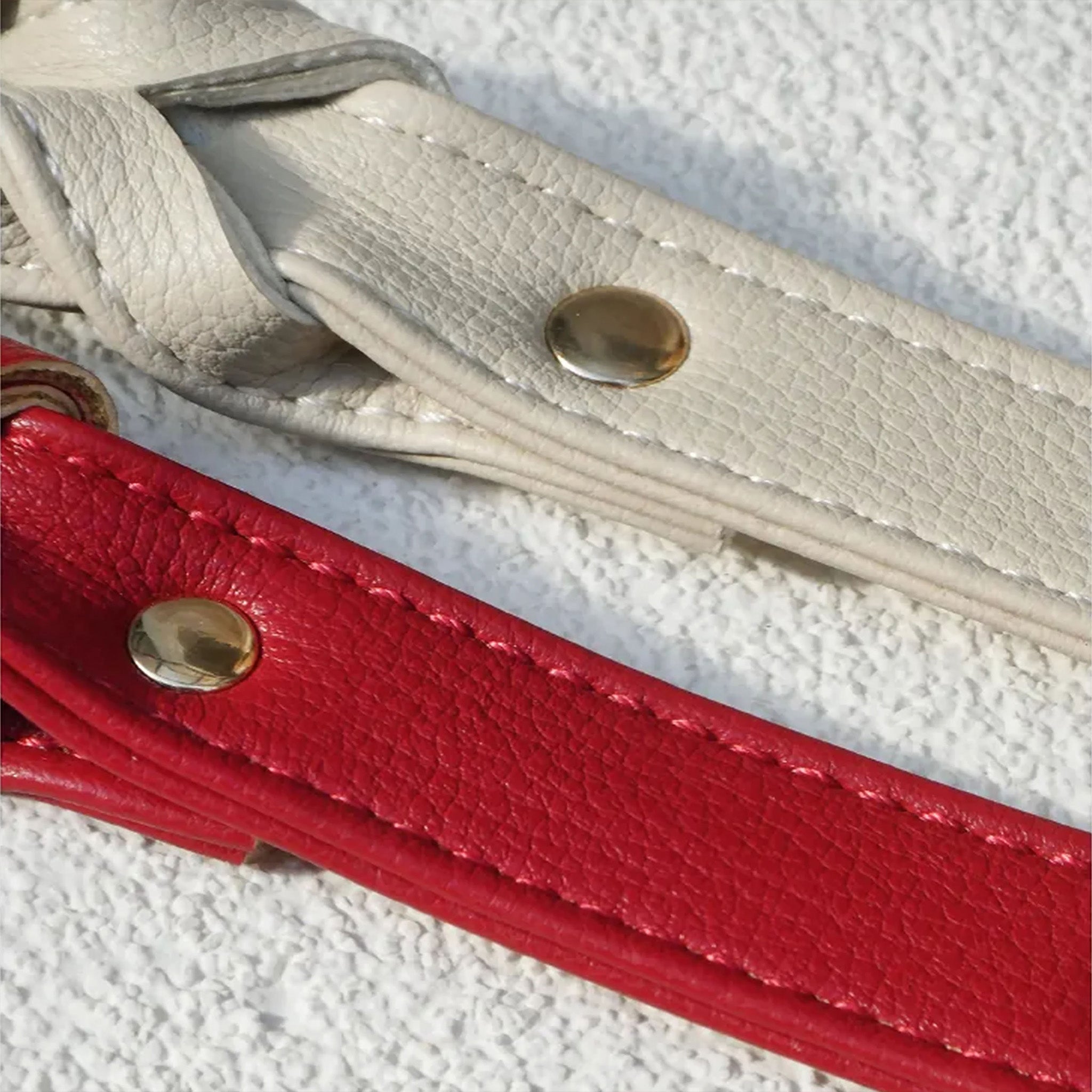 【Cream Dune】Dog Collar & Leash & Pet ID Tag-Set