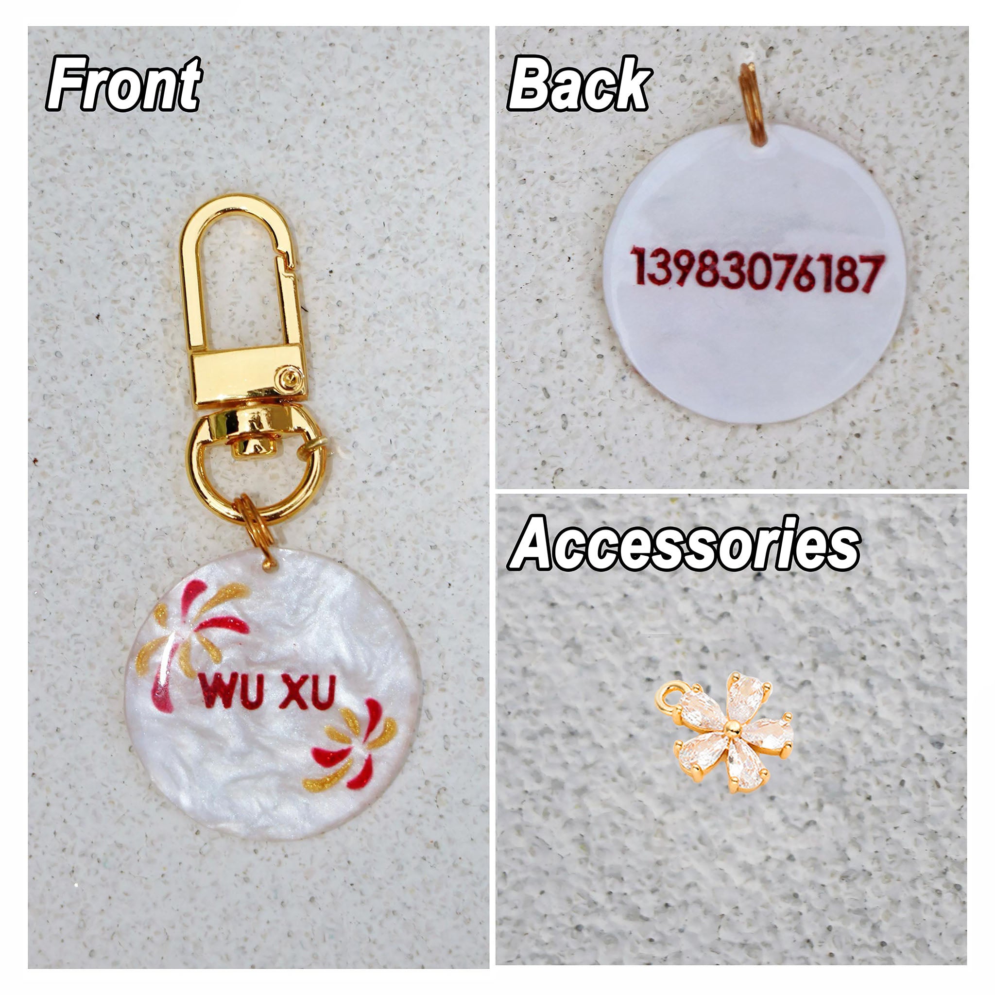 【Spring Fireworks】Pet ID Tags,  Dog Tag,  Cat Tag