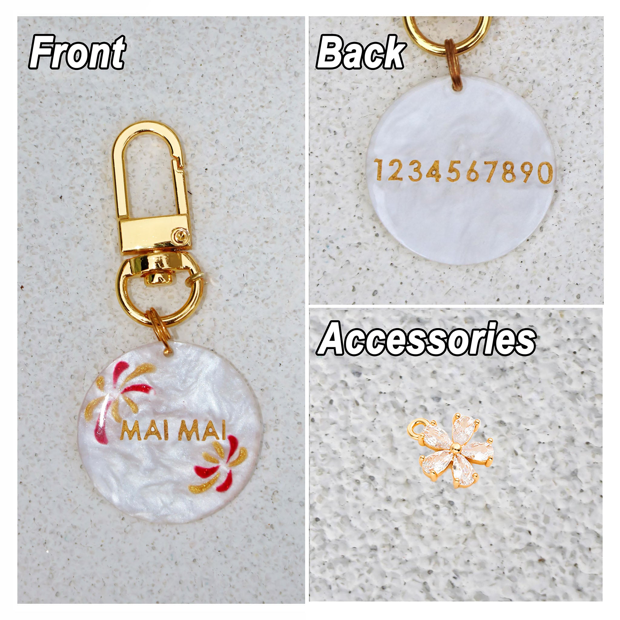 【Spring Fireworks】Pet ID Tags,  Dog Tag,  Cat Tag