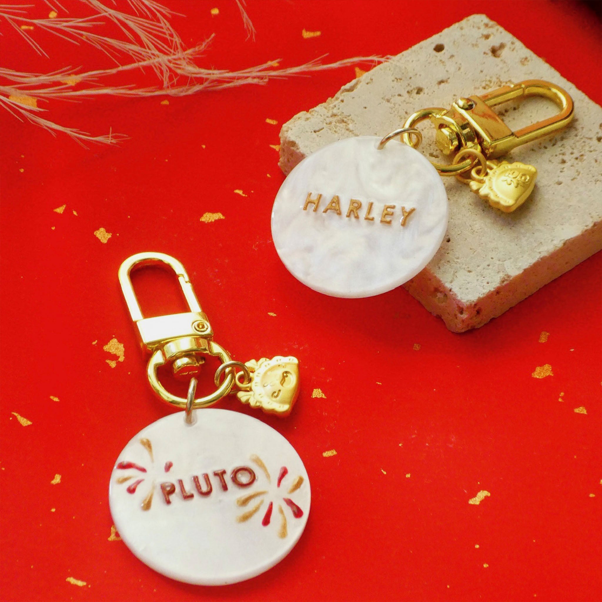【Spring Fireworks】Pet ID Tags,  Dog Tag,  Cat Tag